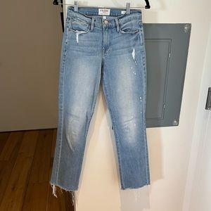 Frame le high straight leg jeans